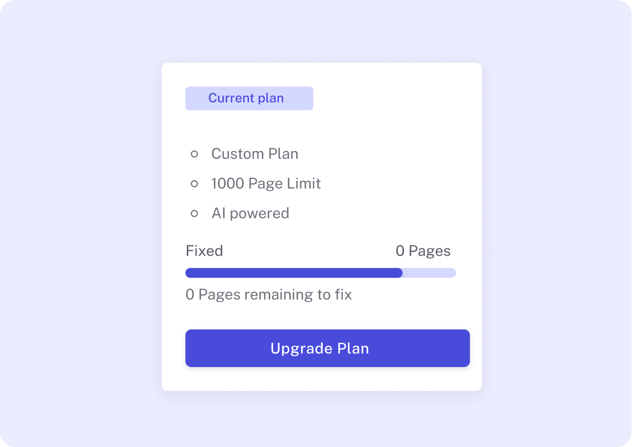 Dashboard with sidebar, profile icon, and content area showing a notification and list of added domains.