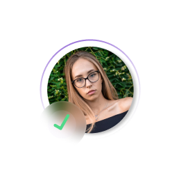 Profile photo of a team member with a checkmark icon indicating verified or invited status.