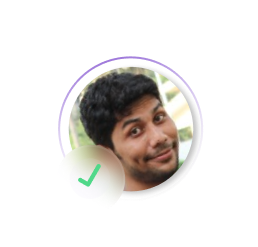 Profile photo of a team member with a checkmark icon indicating verified or invited status.