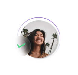 Profile photo of a team member with a checkmark icon indicating verified or invited status.