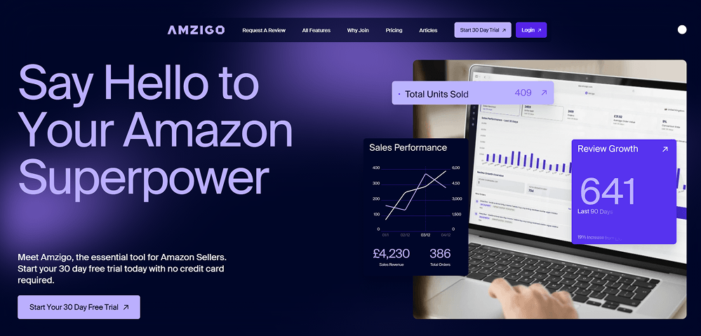 Example of a desktop website interface displayed in full view