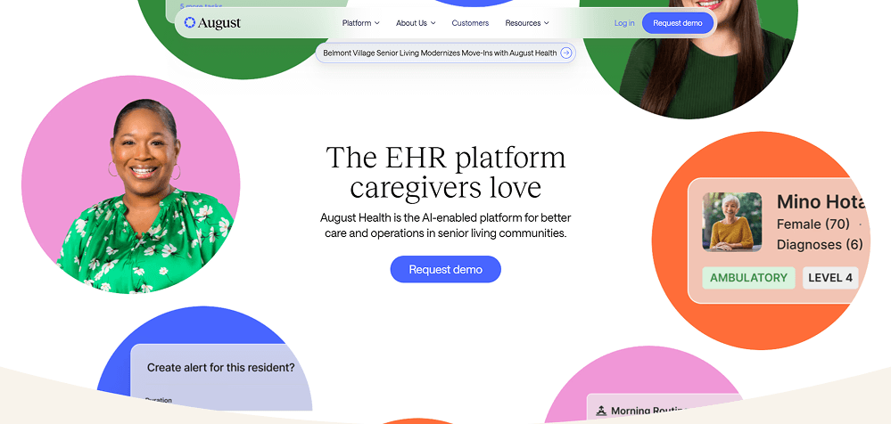Example of a desktop website interface displayed in full view