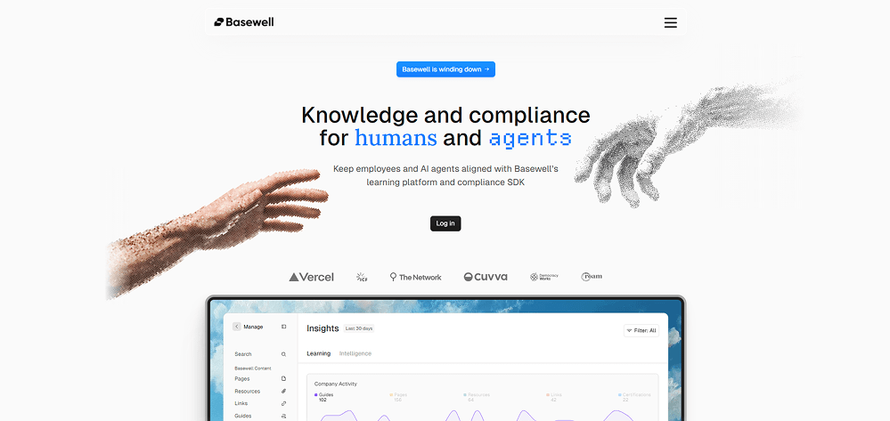 Example of a desktop website interface displayed in full view