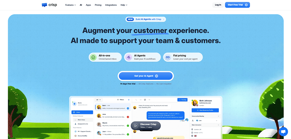 Example of a desktop website interface displayed in full view