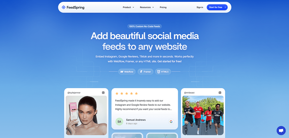 Example of a desktop website interface displayed in full view