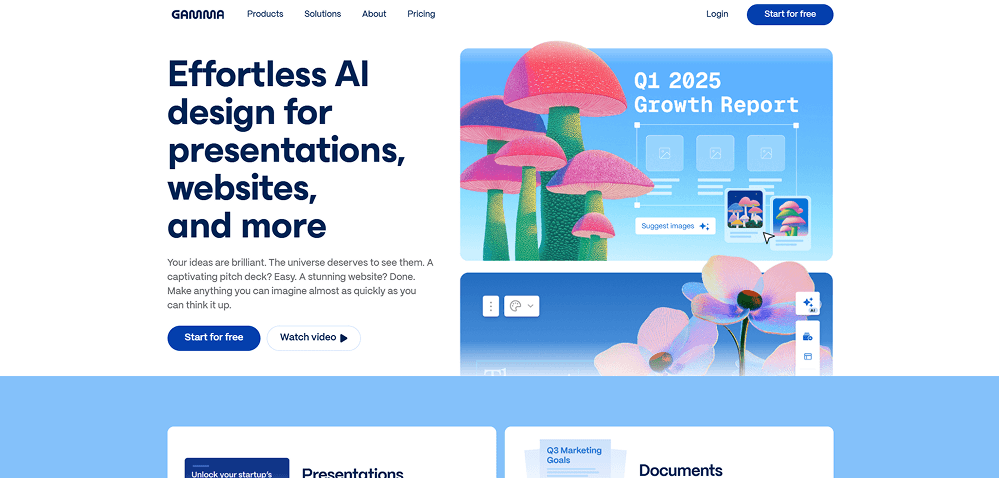 Example of a desktop website interface displayed in full view