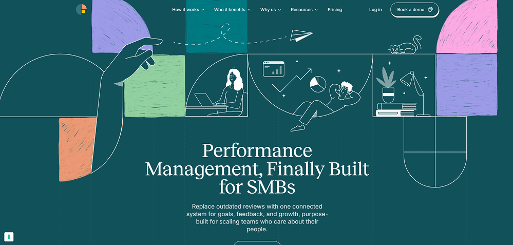 Example of a desktop website interface displayed in full view