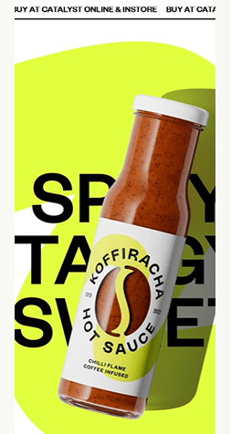 Example of a mobile website interface displayed in full view