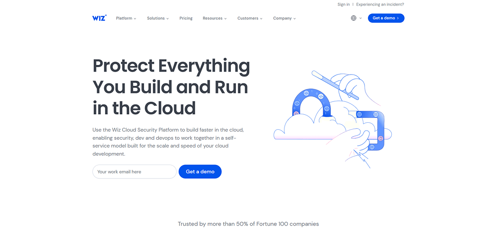 Example of a desktop website interface displayed in full view