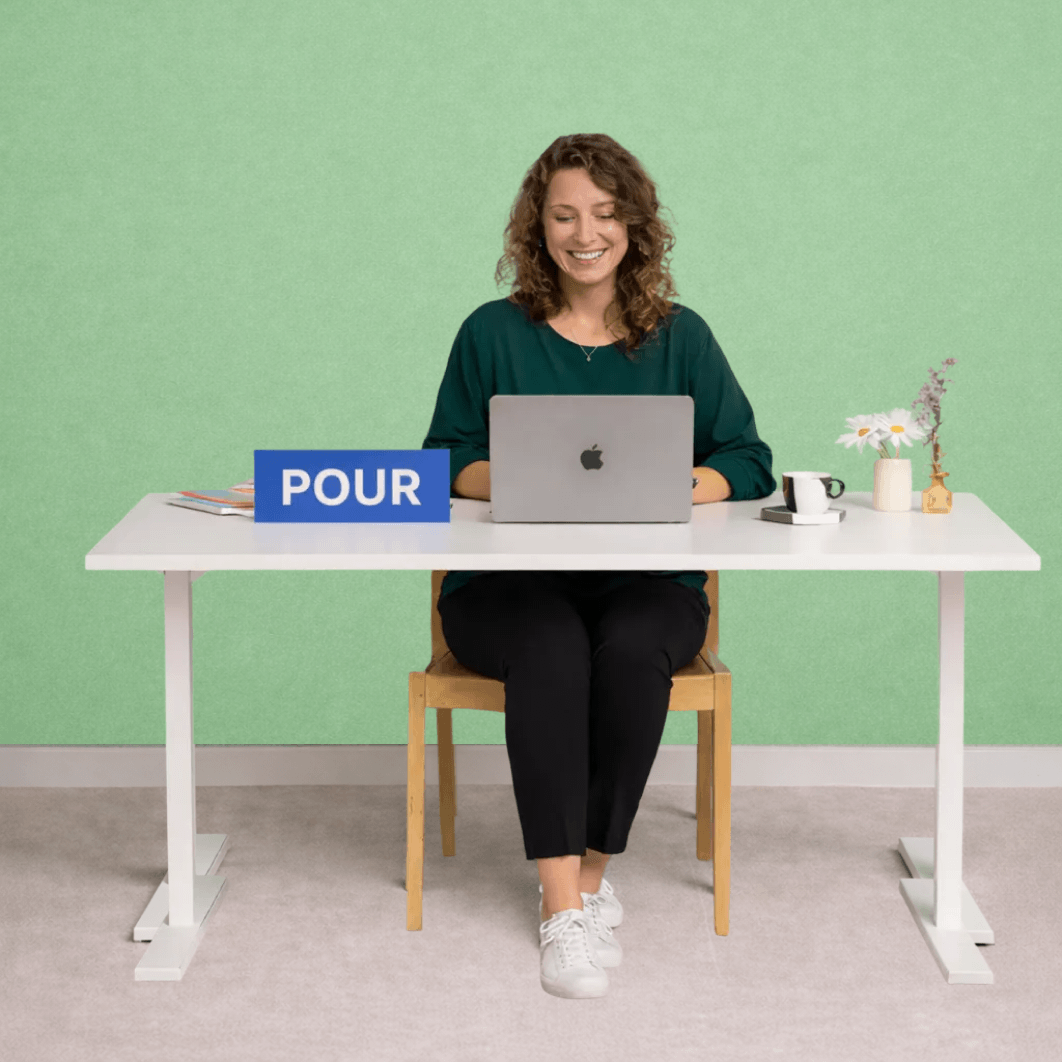 Woman performing ADA compliance testing on a laptop at a desk, reviewing website accessibility and compliance requirements.