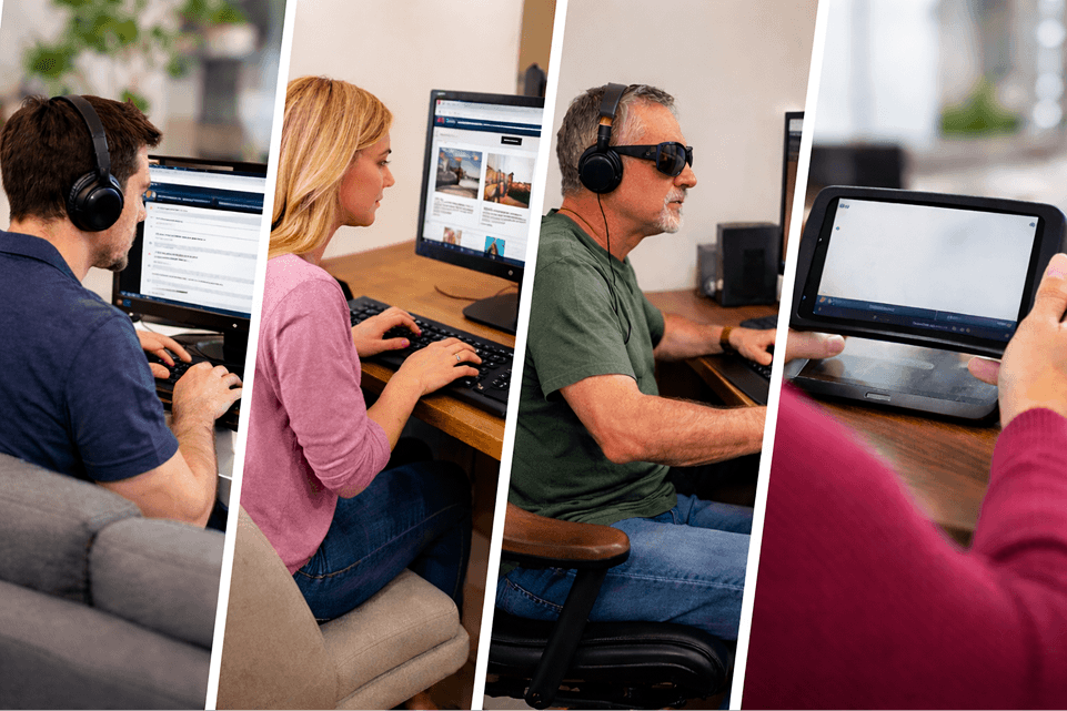 ADA testing showing real users evaluating website accessibility with assistive technologies