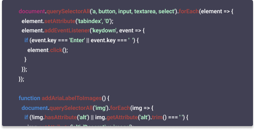 Accessibility Tools Card