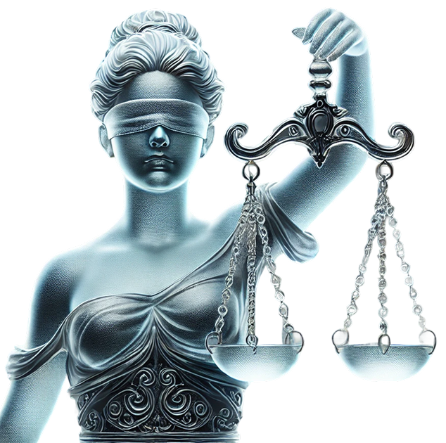 Illustration of Lady Justice holding balanced scales