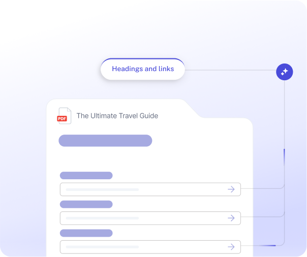 PDF file showing linked headings and sections.